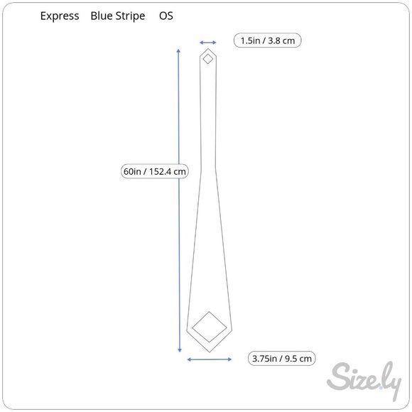 Express Blue Black White Stripe 100% Silk Diagonal Striped Mens Necktie Tie Ties - Picture 3 of 3